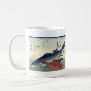 Suzuki & Kimmedai - Hiroshige's Japanse vis Koffiemok