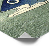 Suzuki & Kimmedai: Japanse visafdruk van Hiroshige Poster (Hoek)