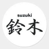 suzuki ronde sticker (Voorkant)