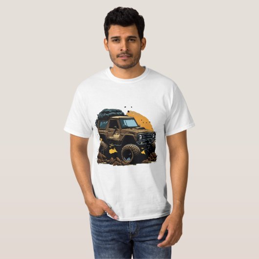 Suzuki Samurai Rock Crawler T-shirt (Voorkant volledig)