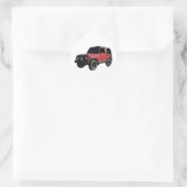 suzuki samurai ronde sticker (Tas)