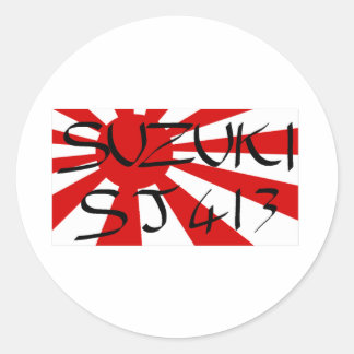 suzuki sj413 stijgende zon ronde sticker