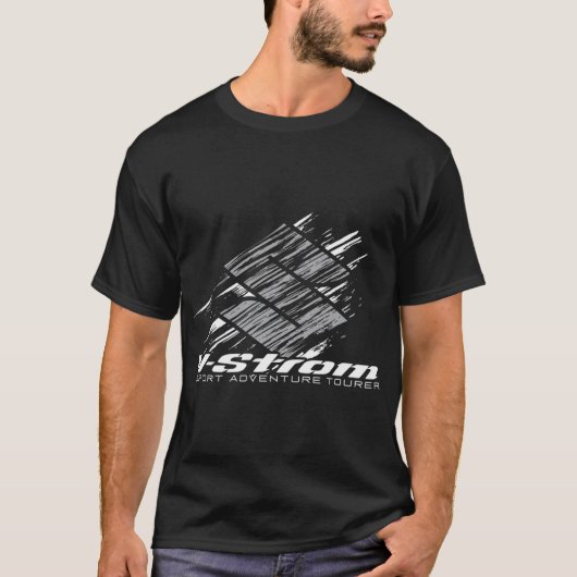 Suzuki V-Strom 2020 Zwart T-shirt (Voorkant)