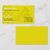 Suzuki Yellow Motocross Visitekaartje (Voorkant / Achterkant)