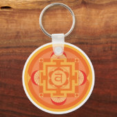 Svādhisthāna Chakra Mandala Sleutelhanger (Voorkant)