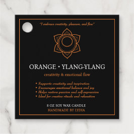 Svadhisthana Sacraal Chakra Kaarslabel Bedankjes Labels