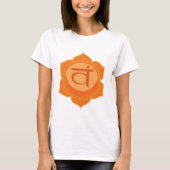 Svadhisthana Sacral Chakra T-shirt, wit T-shirt (Voorkant)