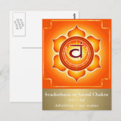Svadisthana of Sacraal Chakra Briefkaart (Voorkant / Achterkant)