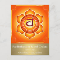 Svadisthana of Sacraal Chakra Briefkaart