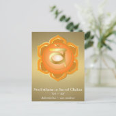 Svadisthana of Sacraal Chakra Briefkaart (Staand voorkant)