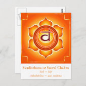Svadisthana of Sacraal Chakra Briefkaart (Voorkant / Achterkant)