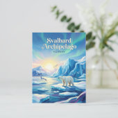 Svalbard-archipel Noorwegen Briefkaart (Staand voorkant)