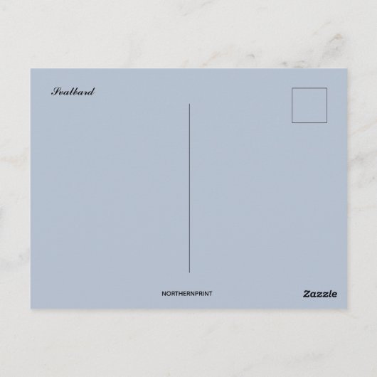 Svalbard Briefkaart (Achterkant)