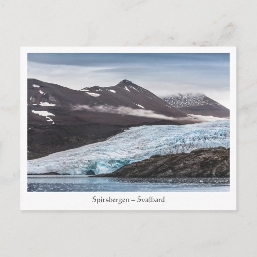 Svalbard Gletsjer Landschap Briefkaart (Voorkant)