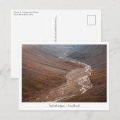 Svalbard Landschap Briefkaart (Voorkant / Achterkant)