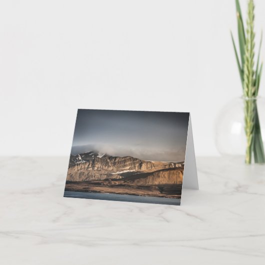 Svalbard Landschapsfoto Kaart (Voorkant)