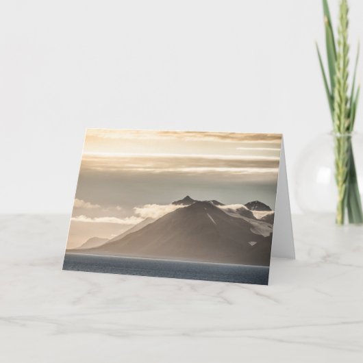 Svalbard Landschapsfoto Kaart (Voorkant)