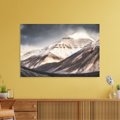 Svalbard Mountain Canvas Afdruk (Insitu (Woonkamer))