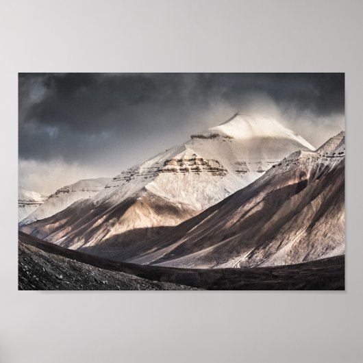 Svalbard Mountain Poster (Voorkant)