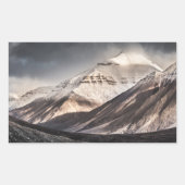 Svalbard Mountain Rechthoekige Sticker (Voorkant)