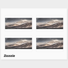 Svalbard Mountain Rechthoekige Sticker