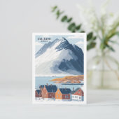 Svalbard Noorwegen Beroemde Reisplaats Briefkaart (Staand voorkant)