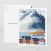 Svalbard Noorwegen Beroemde Reisplaats Briefkaart (Voorkant / Achterkant)