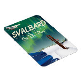 Svalbard Noorwegen Noorderlicht reisposter Magneet (Rechterzijde)