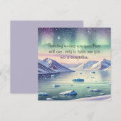 Svalbard, Noorwegen & prijsopgave Bedankkaart (Voorkant / Achterkant)