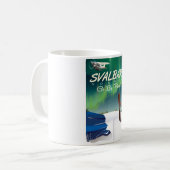 Svalbard Norway Northern Light Reisposter Koffiemok (Voorkant links)