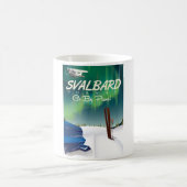 Svalbard Norway Northern Light Reisposter Koffiemok (Center)