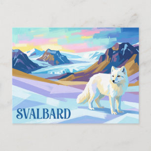 Svalbard Poolvos Noorwegen Briefkaart