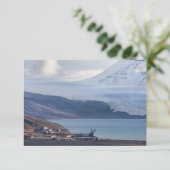 Svalbard Pyramiden Gletsjer Kaart (Staand voorkant)