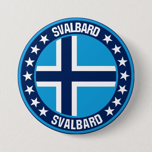 Svalbard Ronde Button 7,6 Cm (Voorkant)