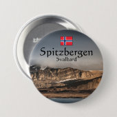 Svalbard Souvenir Ronde Button 7,6 Cm (Voorkant /achterkant)