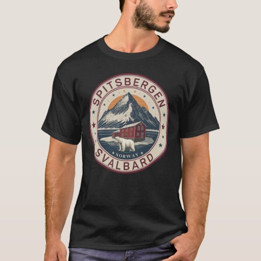 Svalbard Spitsbergen Artistic Polar beer T-shirt (Voorkant)