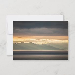 Svalbard Sunset Landscape-fotokaart