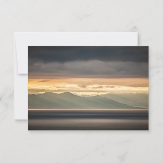Svalbard Zonsondergang Landschapsfotokaart (Voorkant)