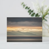 Svalbard Zonsondergang Landschapsfotokaart (Staand voorkant)