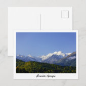 Svaneti Georgia souvenir briefkaart (Voorkant / Achterkant)