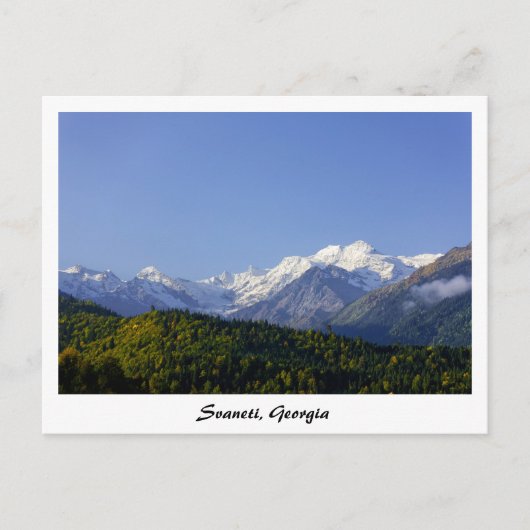 Svaneti Georgia souvenir briefkaart (Voorkant)
