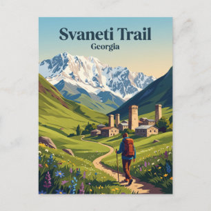 Svaneti Trail Georgië Briefkaart