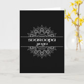 Svaroopa Yoga Type Mandala Grafisch Kaart (Gele Bloem)