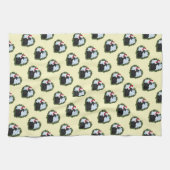 Svart Hona Zwart Kip Krans Kerstmis Theedoek (Horizontaal)