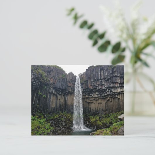 Svartifoss, IJsland Briefkaart (Staand voorkant)