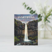 Svartifoss IJsland Briefkaart (Staand voorkant)