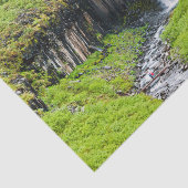 Svartifoss Waterfall in Skaftafell - Iceland Tissuepapier (Detail)