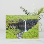 Svartifoss Waterfall in Skaftafell - IJsland Kaart (Staand voorkant)