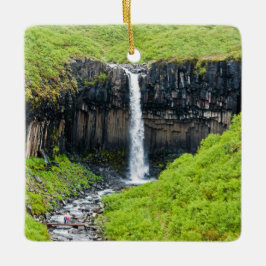 Svartifoss Waterfall in Skaftafell - IJsland Keramisch Ornament