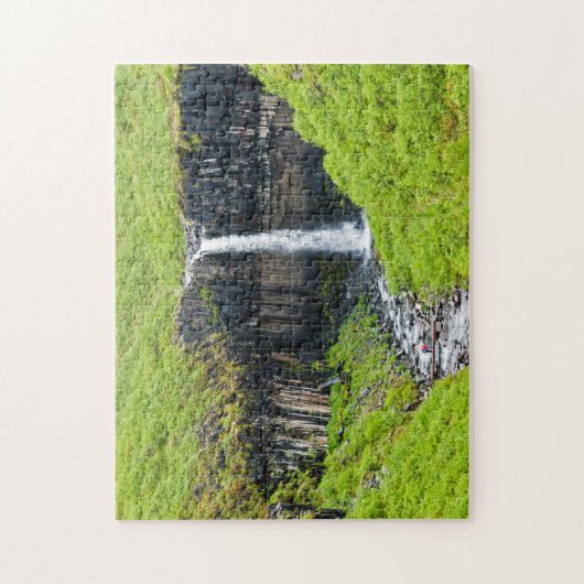 Svartifoss Waterfall in Skaftafell - IJsland Legpuzzel (Verticaal)